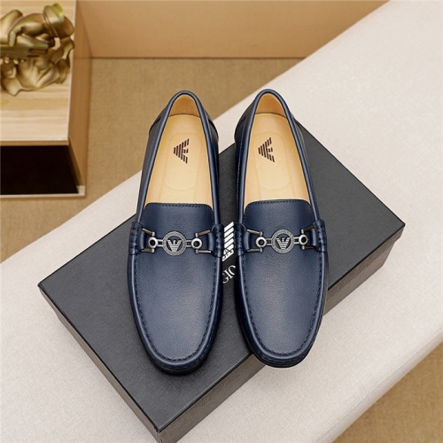 Replica Armani Leather Shoes For Men #847028 $76.00 USD for Wholesale