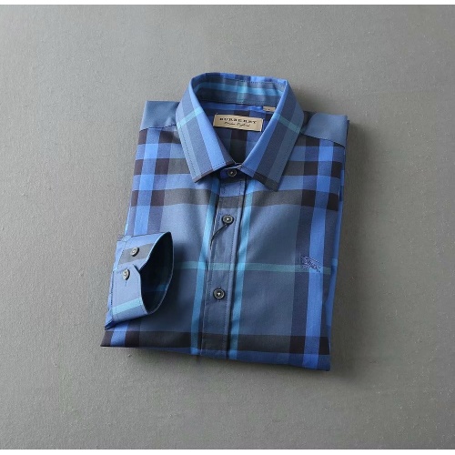 Replica Burberry Shirts Long Sleeved For Men #847152 $38.00 USD for Wholesale