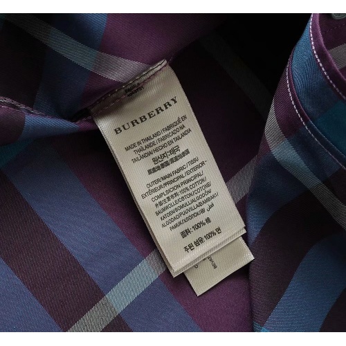 Replica Burberry Shirts Long Sleeved For Men #847153 $38.00 USD for Wholesale