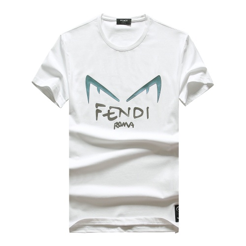Fendi T-Shirts Short Sleeved For Men #847295 $25.00 USD, Wholesale Replica Fendi T-Shirts