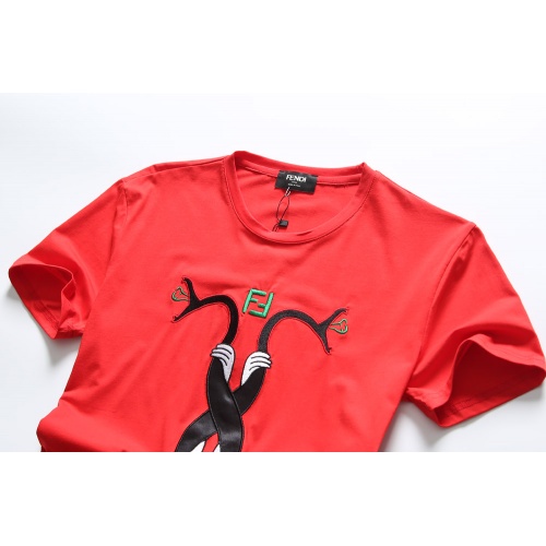Replica Fendi T-Shirts Short Sleeved For Men #847299 $25.00 USD for Wholesale