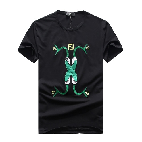 Fendi T-Shirts Short Sleeved For Men #847301 $25.00 USD, Wholesale Replica Fendi T-Shirts