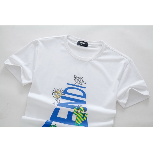 Replica Fendi T-Shirts Short Sleeved For Men #847303 $25.00 USD for Wholesale