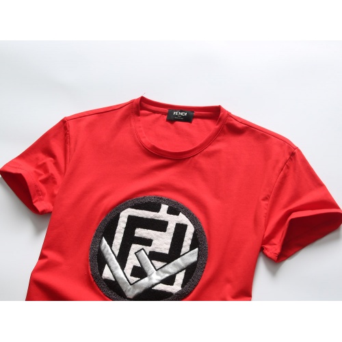 Replica Fendi T-Shirts Short Sleeved For Men #847309 $25.00 USD for Wholesale