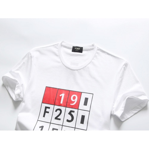 Replica Fendi T-Shirts Short Sleeved For Men #847313 $25.00 USD for Wholesale