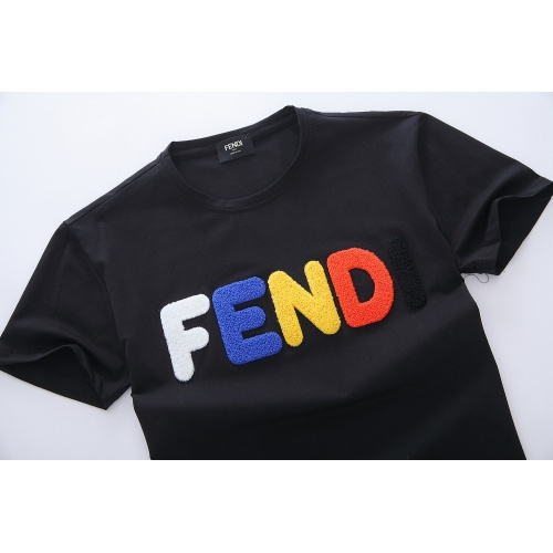 Replica Fendi T-Shirts Short Sleeved For Men #847472 $25.00 USD for Wholesale