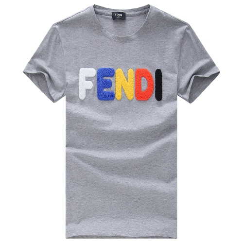 Fendi T-Shirts Short Sleeved For Men #847475 $25.00 USD, Wholesale Replica Fendi T-Shirts