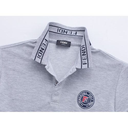 Replica Fendi T-Shirts Short Sleeved For Men #847596 $32.00 USD for Wholesale