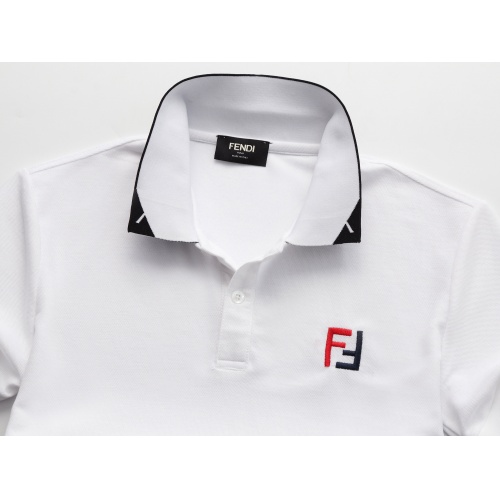 Replica Fendi T-Shirts Short Sleeved For Men #847598 $32.00 USD for Wholesale
