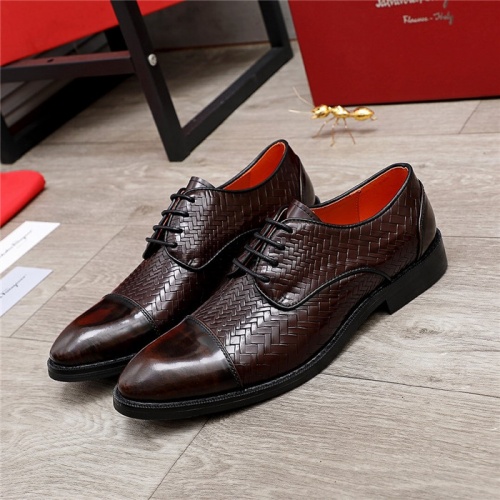 Ferragamo Leather Shoes For Men #847699 $80.00 USD, Wholesale Replica Salvatore Ferragamo Leather Shoes
