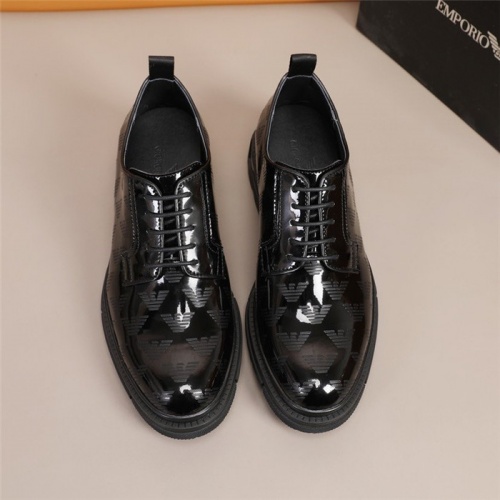 Replica Armani Leather Shoes For Men #847757 $92.00 USD for Wholesale