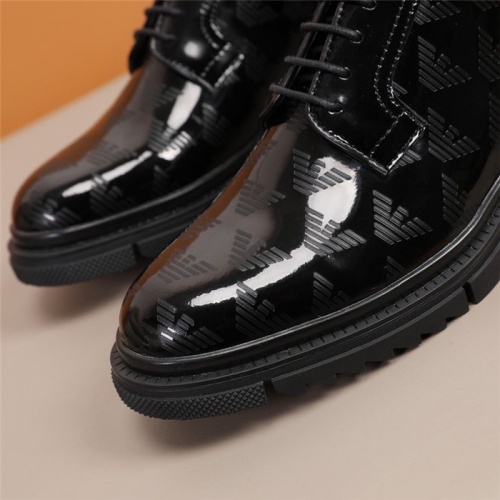 Replica Armani Leather Shoes For Men #847757 $92.00 USD for Wholesale