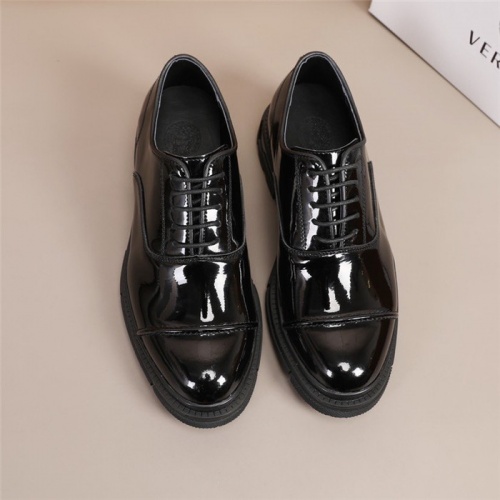 Replica Versace Leather Shoes For Men #847762 $92.00 USD for Wholesale