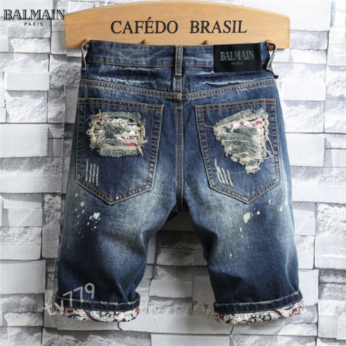 Replica Balmain Jeans For Men #847782 $40.00 USD for Wholesale