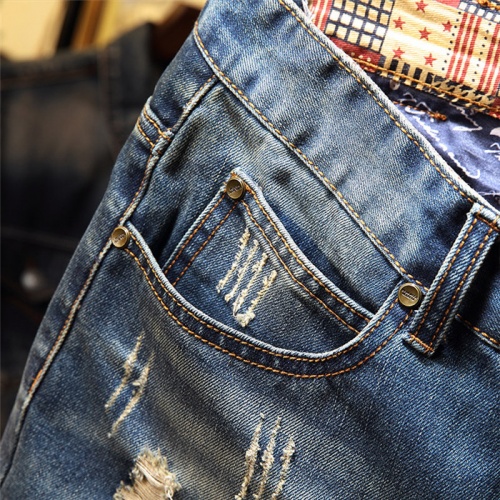 Replica Philipp Plein PP Jeans For Men #847783 $40.00 USD for Wholesale