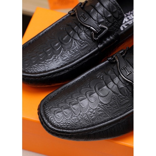 Replica Hermes Leather Shoes For Men #848119 $68.00 USD for Wholesale