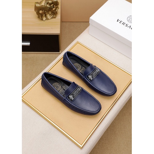 Replica Versace Leather Shoes For Men #848128 $68.00 USD for Wholesale