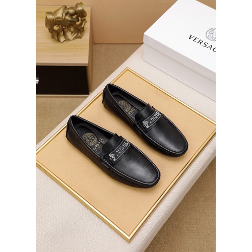 Replica Versace Leather Shoes For Men #848129 $68.00 USD for Wholesale