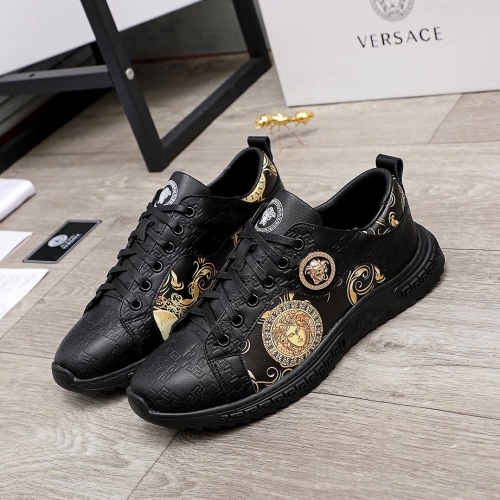Versace Casual Shoes For Men #848138 $76.00 USD, Wholesale Replica Versace Casual Shoes