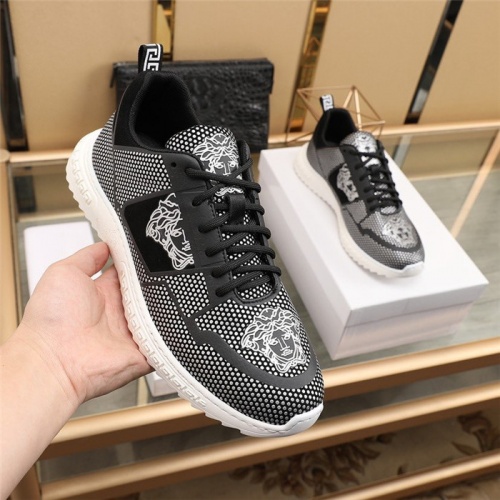 Replica Versace Casual Shoes For Men #848170 $85.00 USD for Wholesale