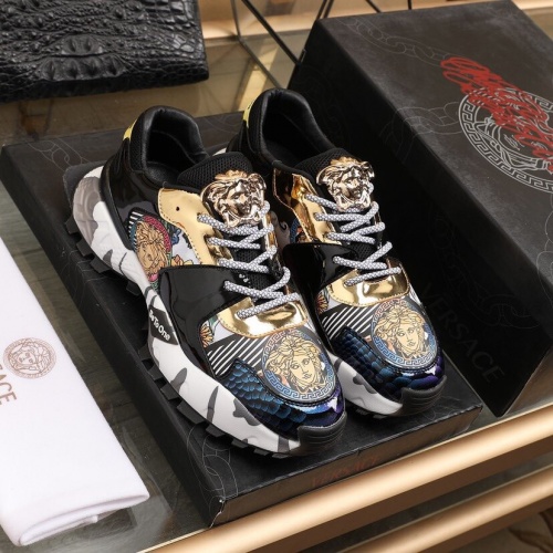 Replica Versace Casual Shoes For Men #848203 $92.00 USD for Wholesale