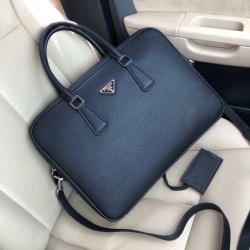 Replica Prada AAA Man Handbags #849618 $185.00 USD for Wholesale