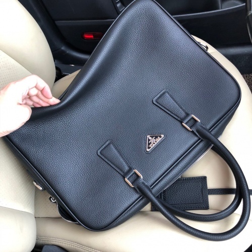 Replica Prada AAA Man Handbags #849618 $185.00 USD for Wholesale