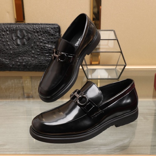 Salvatore Ferragamo Leather Shoes For Men #849642 $98.00 USD, Wholesale Replica Salvatore Ferragamo Leather Shoes