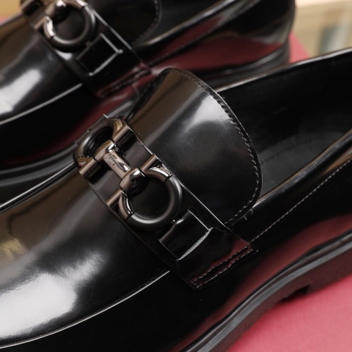 Replica Salvatore Ferragamo Leather Shoes For Men #849642 $98.00 USD for Wholesale