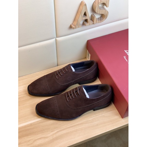 Replica Ferragamo Leather Shoes For Men #849688 $82.00 USD for Wholesale