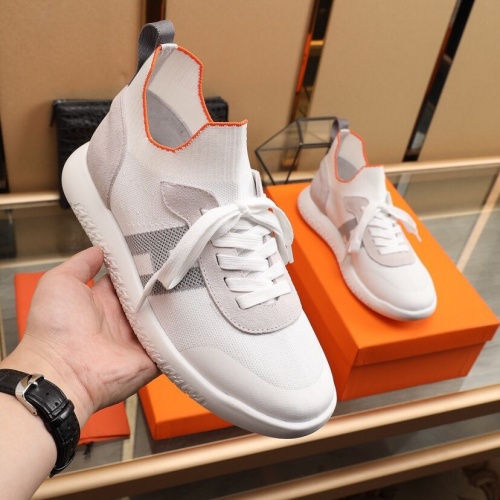 Replica Hermes Casual Shoes For Men #849705 $88.00 USD for Wholesale