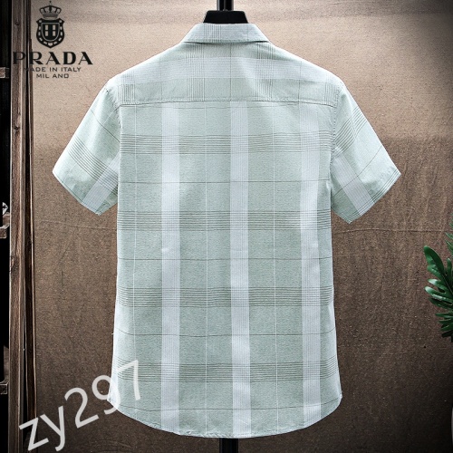 Replica Prada Shirts Short Sleeved For Men #849792 $34.00 USD for Wholesale