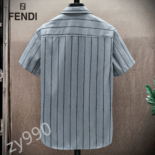 Replica Fendi Shirts Short Sleeved For Men #849799 $34.00 USD for Wholesale