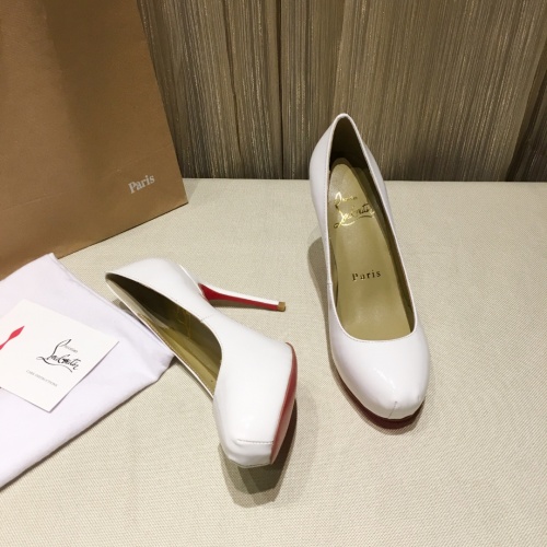 Replica Christian Louboutin High-heeled shoes For Women #849813 $76.00 USD for Wholesale