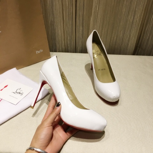 Replica Christian Louboutin High-heeled shoes For Women #849813 $76.00 USD for Wholesale