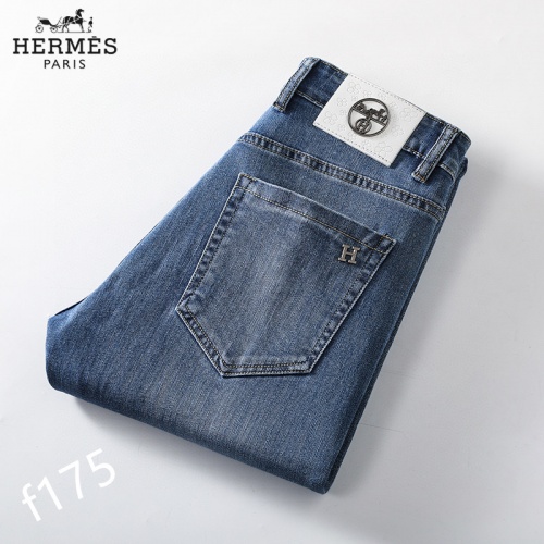 Replica Hermes Jeans For Men #849818 $42.00 USD for Wholesale