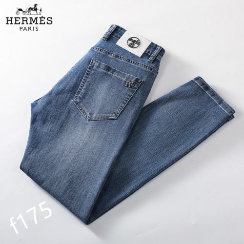 Replica Hermes Jeans For Men #849818 $42.00 USD for Wholesale
