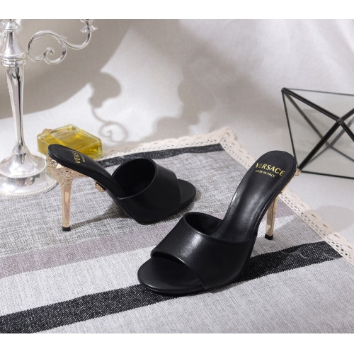 Replica Versace High-Heeled Shoes For Women #849843 $72.00 USD for Wholesale