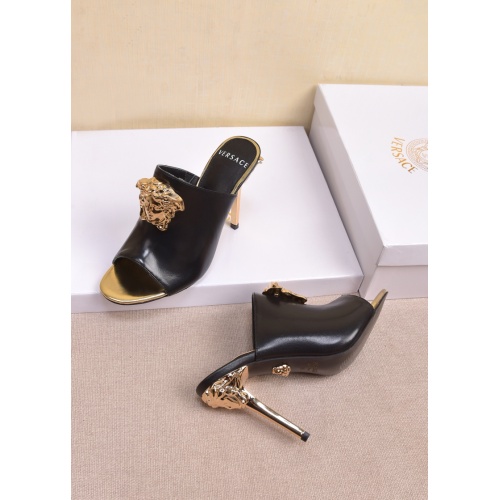 Replica Versace High-Heeled Shoes For Women #849844 $72.00 USD for Wholesale