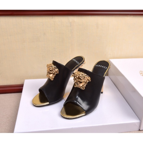 Replica Versace High-Heeled Shoes For Women #849844 $72.00 USD for Wholesale
