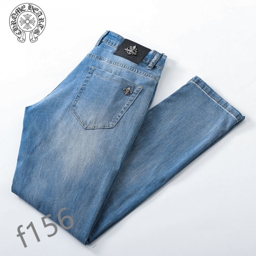 Replica Chrome Hearts Jeans For Men #849846 $42.00 USD for Wholesale