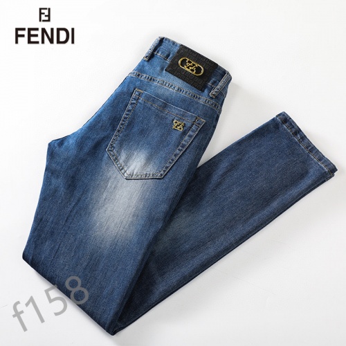 Replica Fendi Jeans For Men #849849 $42.00 USD for Wholesale