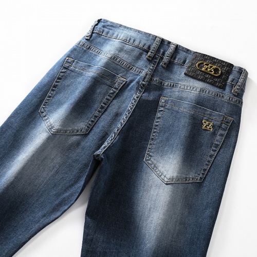 Replica Fendi Jeans For Men #849849 $42.00 USD for Wholesale