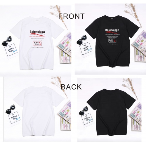 Replica Balenciaga T-Shirts Short Sleeved For Men #849852 $27.00 USD for Wholesale