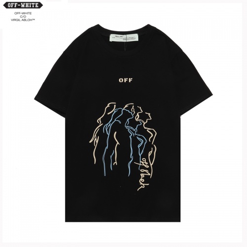 Off-White T-Shirts Short Sleeved For Men #850001 $27.00 USD, Wholesale Replica Off-White T-Shirts