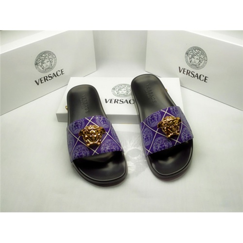 Versace Slippers For Men #850114 $40.00 USD, Wholesale Replica Versace Slippers