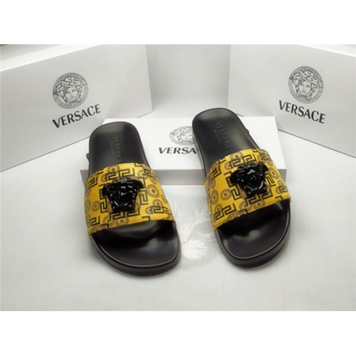 Versace Slippers For Men #850117 $40.00 USD, Wholesale Replica Versace Slippers