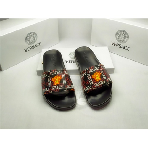 Versace Slippers For Men #850131 $40.00 USD, Wholesale Replica Versace Slippers