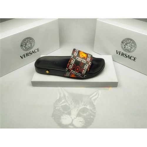 Replica Versace Slippers For Men #850131 $40.00 USD for Wholesale