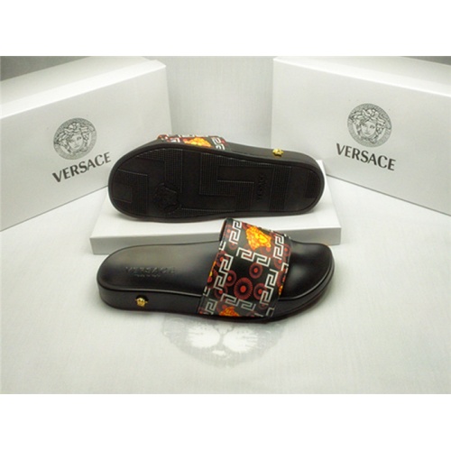 Replica Versace Slippers For Men #850131 $40.00 USD for Wholesale
